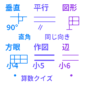 小4〜小6 垂直・平行クイズ