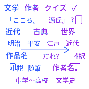 文学作品の作者クイズ