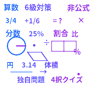 算数検定6級対策クイズ（非公式）